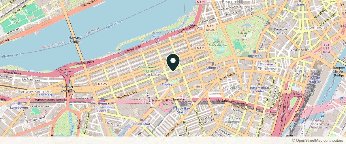 Map showing the exact location of SkinMD Boston at 132 Newbury St, Boston, MA 02116, USA
