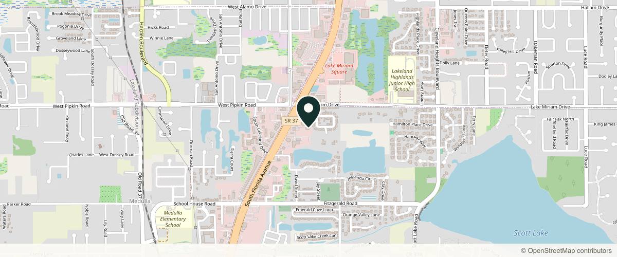 Map showing the exact location of Skinology Lakeland at 5130 Florida Ave S #409, Lakeland, FL 33813