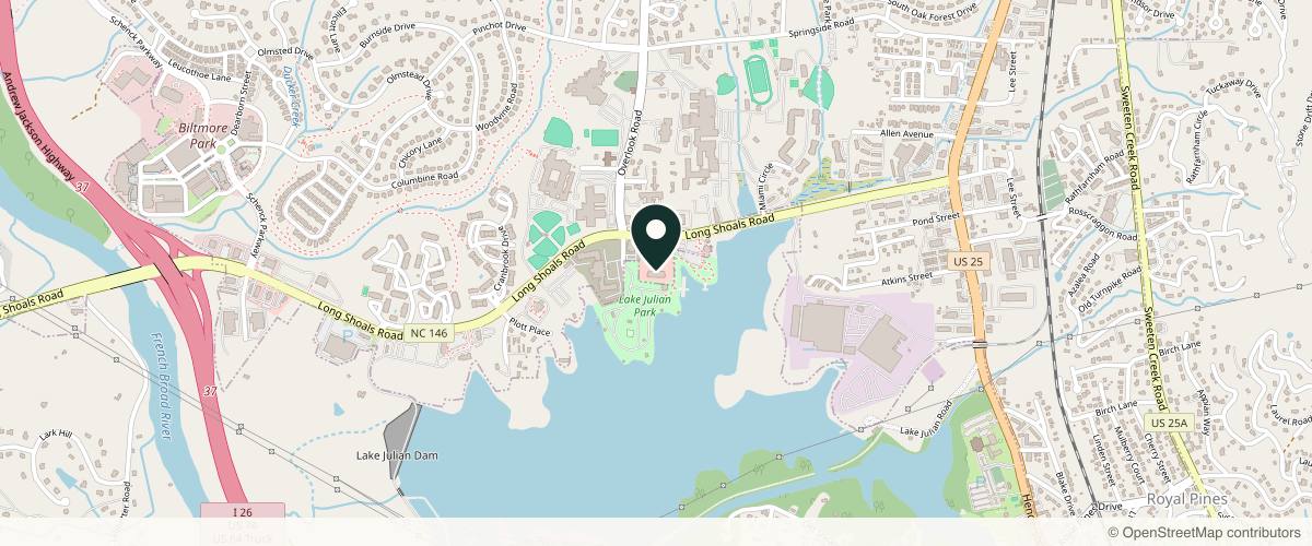 Map showing the exact location of SkinOvation Advanced Aesthetics- South Asheville at 600 Julian Ln Suite 680, Arden, NC 28704, USA