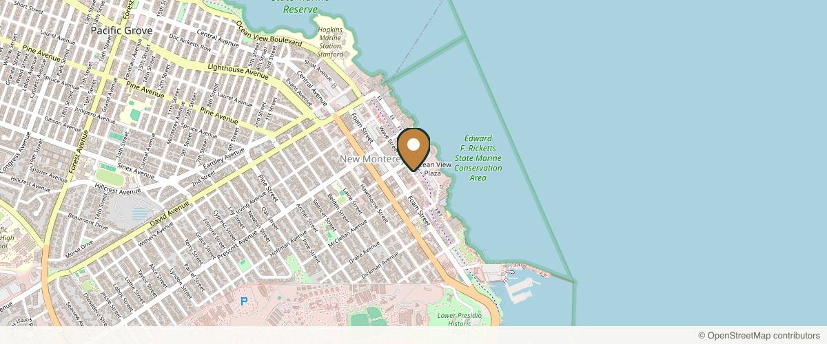 Map showing the exact location of Skinphoria Aesthetics at 550 Wave St Ste 2, Monterey, CA 93940, USA