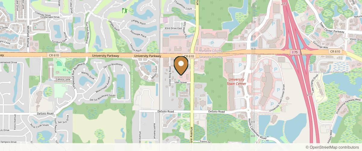 Map showing the exact location of SkinSmart Dermatology at 5911 N Honore Ave #210, Sarasota, FL 34243, USA
