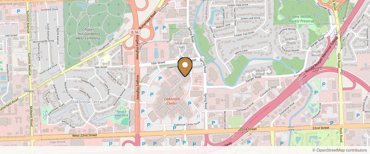 Map showing the exact location of SkinSpirit at Nordstom Oakbrook at 10 Oakbrook Center Mall - Nord, Oak Brook, IL 60523, USA