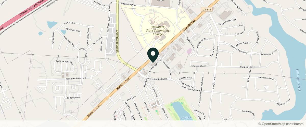Map showing the exact location of Smiley Aesthetics of Gallatin at 1545 Nashville Pike, Gallatin, TN 37066, USA