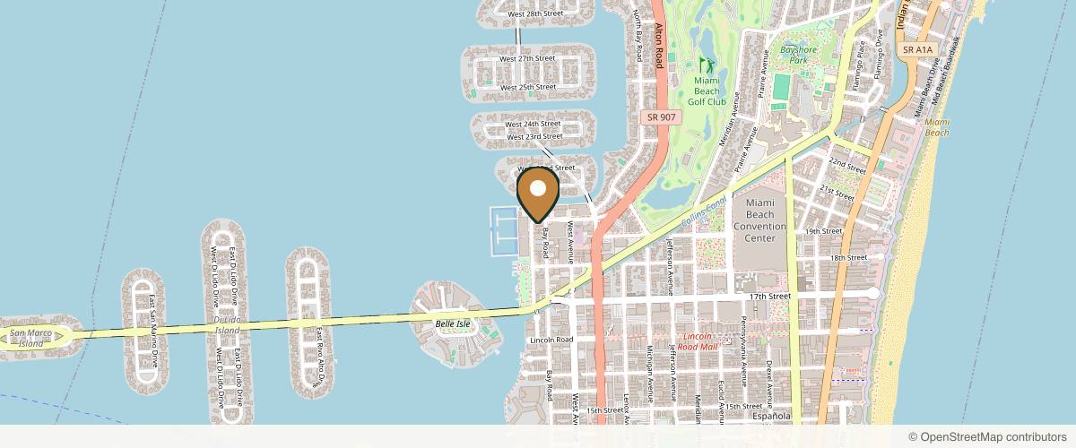 Map showing the exact location of smith & co at 1410 20th St, Miami Beach, FL 33139, USA