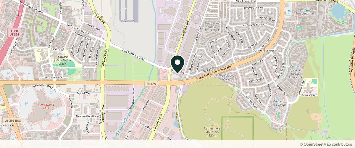 Map showing the exact location of Smoke and Honey Aesthetics at 3939 S McCarran Blvd, Reno, NV 89502, USA