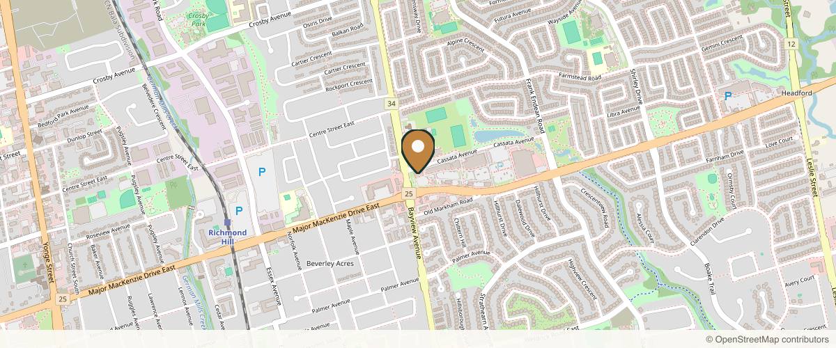 Map showing the exact location of SOL Skin Esthetics Spa - Richmond Hill at 1070 Major Mackenzie Dr E H3, Richmond Hill, ON L4S 1P3, Canada