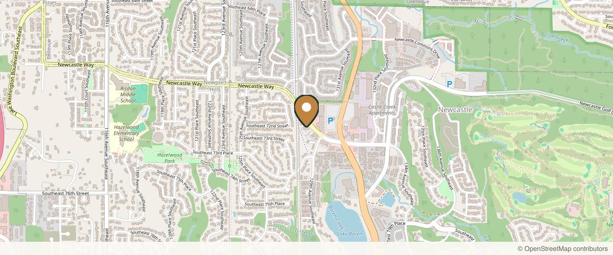 Map showing the exact location of Sona Medical Aesthetics at 12835 Newcastle Way #303, Newcastle, WA 98056, USA