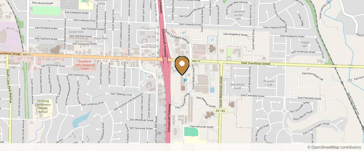 Map showing the exact location of Soul Beauty Aesthetics at 3534 E Sunshine St Ste B, Springfield, MO 65809, USA