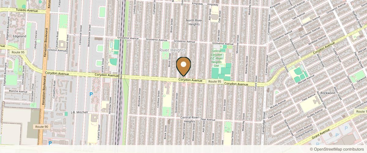 Map showing the exact location of Spa Botanica at 1459C Corydon Ave, Winnipeg, MB R3N 0J2, Canada