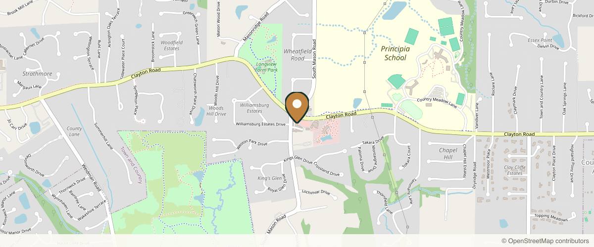 Map showing the exact location of Spa by Bello Medical Spa at 13476 Clayton Rd, St. Louis, MO 63131, USA