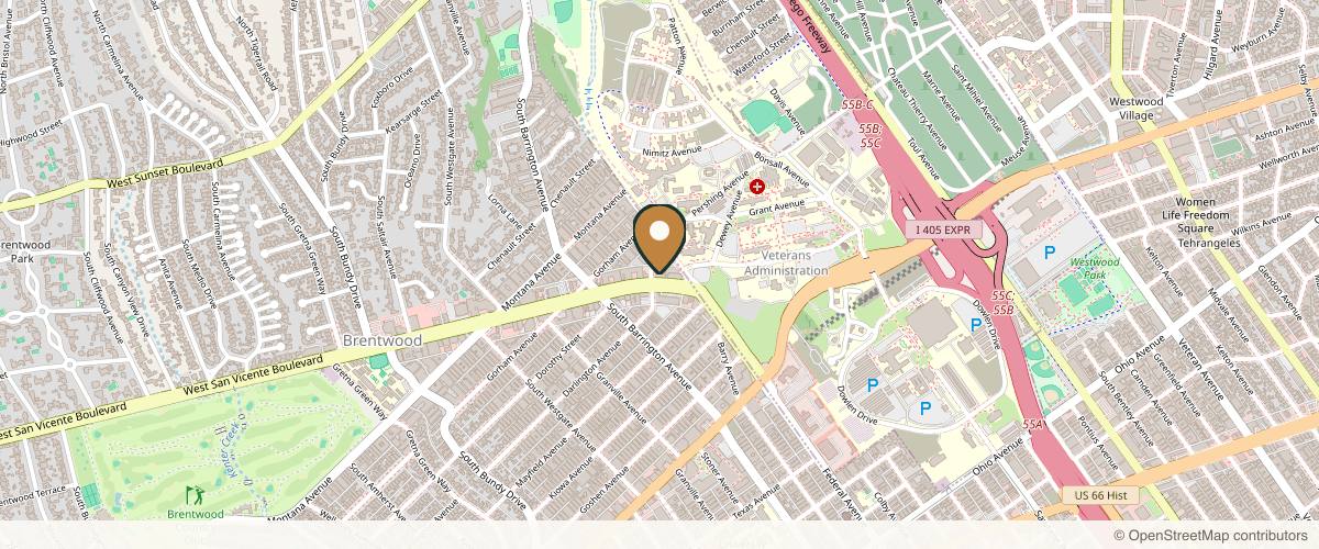 Map showing the exact location of Spa Medica Aesthetic at 11633 San Vicente Blvd #240, Los Angeles, CA 90049, USA