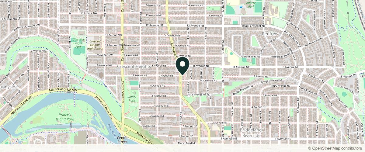 Map showing the exact location of Sparadise Medi Spa at 810 Edmonton Trl, Calgary, AB T2E 3J6, Canada
