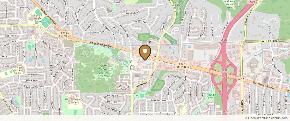 Map showing the exact location of Spavia Day Spa - Ann Arbor at 3070 Washtenaw Ave Ste 101, Ann Arbor, MI 48104, USA