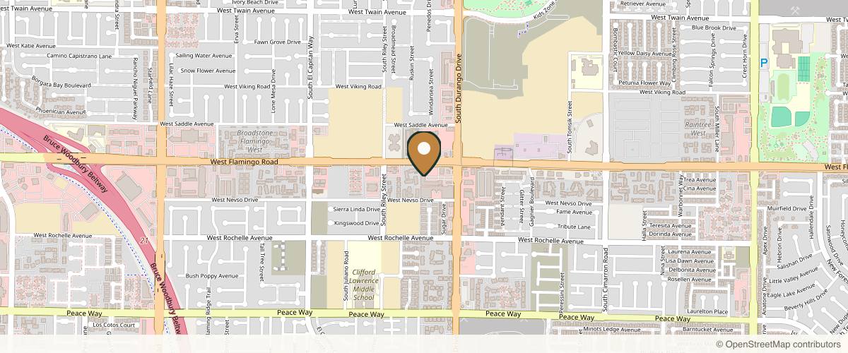 Map showing the exact location of Spoiled Aesthetics at 8665 W Flamingo Rd #109, Las Vegas, NV 89147, USA