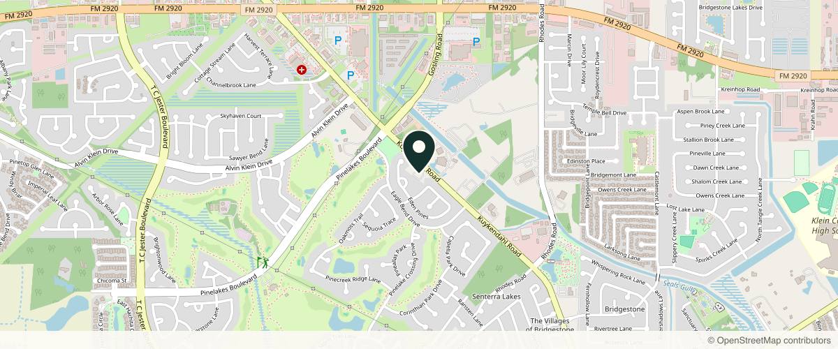 Map showing the exact location of Spring Dermatology at 20311 Kuykendahl Rd, Spring, TX 77379