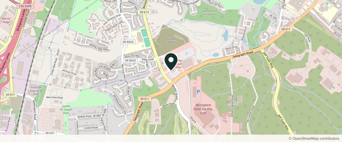 Map showing the exact location of Studio 29 by Marcie at 6487 Old Beulah St, Alexandria, VA 22315, USA