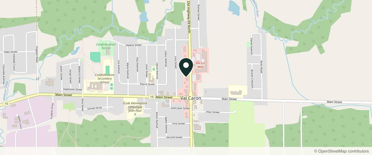 Map showing the exact location of Studio Laser at 3069 Municipal Rd 80, Val Caron, ON P3N 1R8, Canada