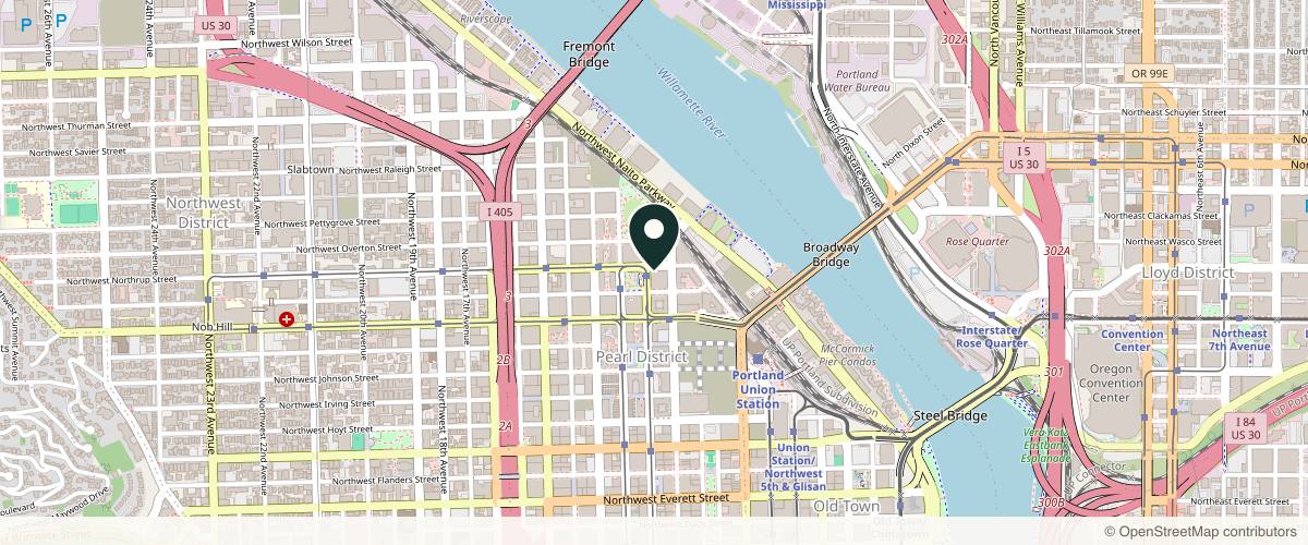 Map showing the exact location of Style Aesthetics at 1125 NW 9th Ave #110, Portland, OR 97209, USA