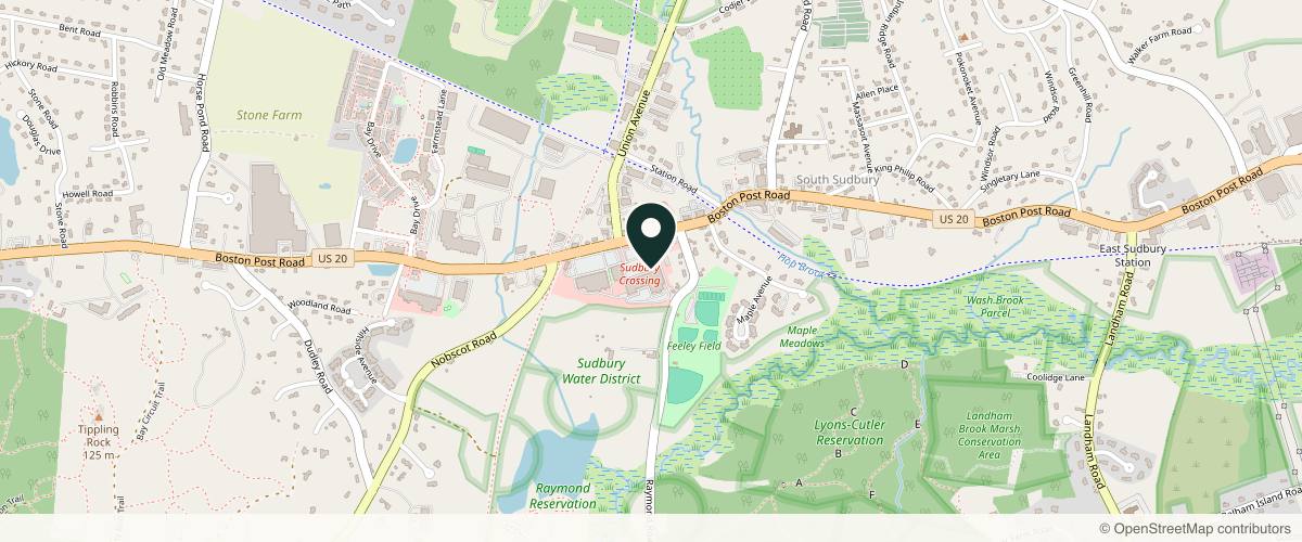 Map showing the exact location of Sudbury Med Spa at 435 Boston Post Rd, Sudbury, MA 01776, USA