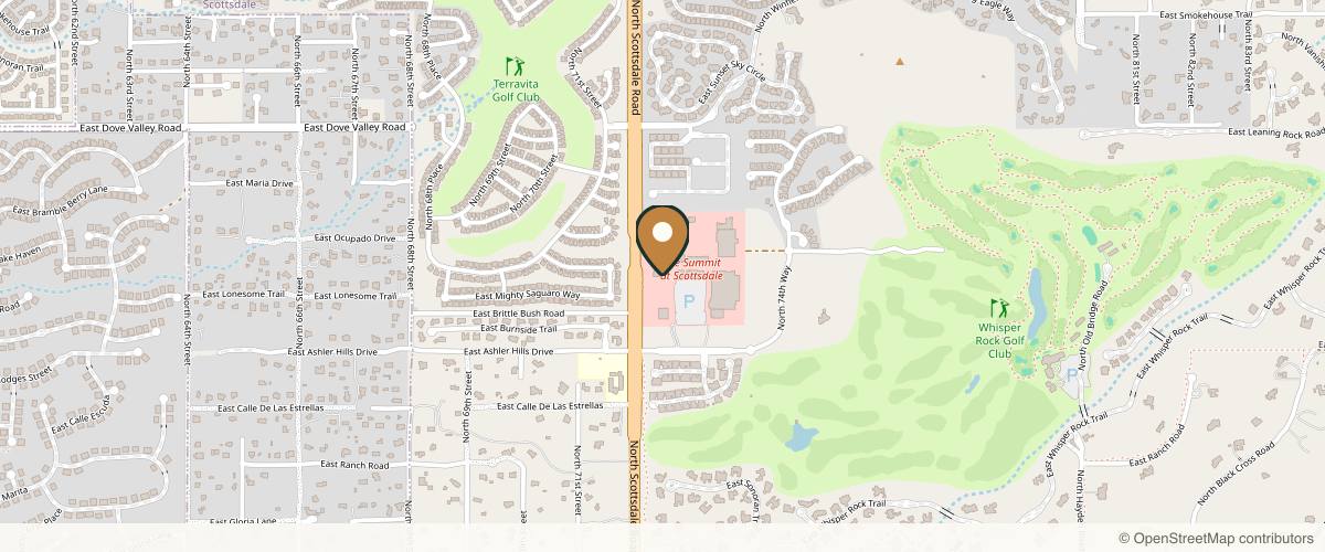 Map showing the exact location of Summit Aesthetics at 32409 N Scottsdale Rd Ste 103, Scottsdale, AZ 85266, USA