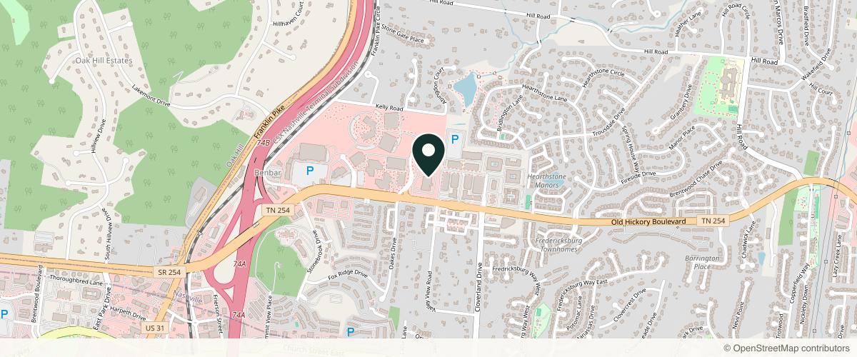 Map showing the exact location of Sunday Skin at 1001 Health Park Dr Ste 370, Brentwood, TN 37027, USA