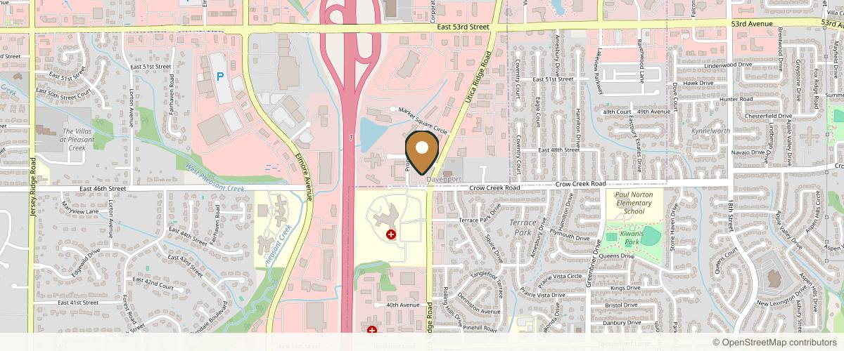 Map showing the exact location of Superior Skin & Beauty at Located in the Salons and Studios, 4610 Utica Ridge Rd, Davenport, IA 52807, USA