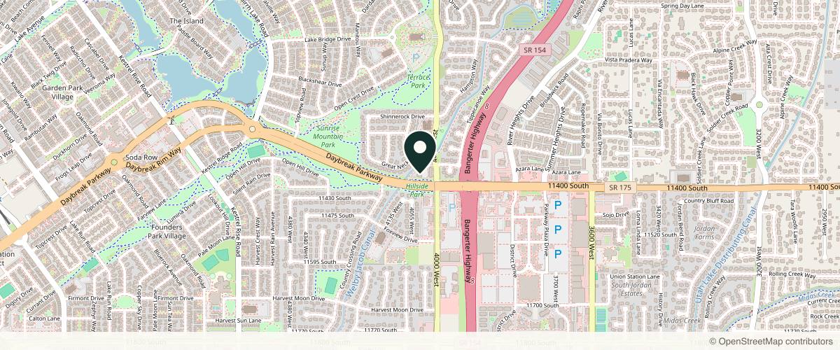 Map showing the exact location of Swinyer Woseth Dermatology at 4040 W Daybreak Pkwy #200, South Jordan, UT 84009