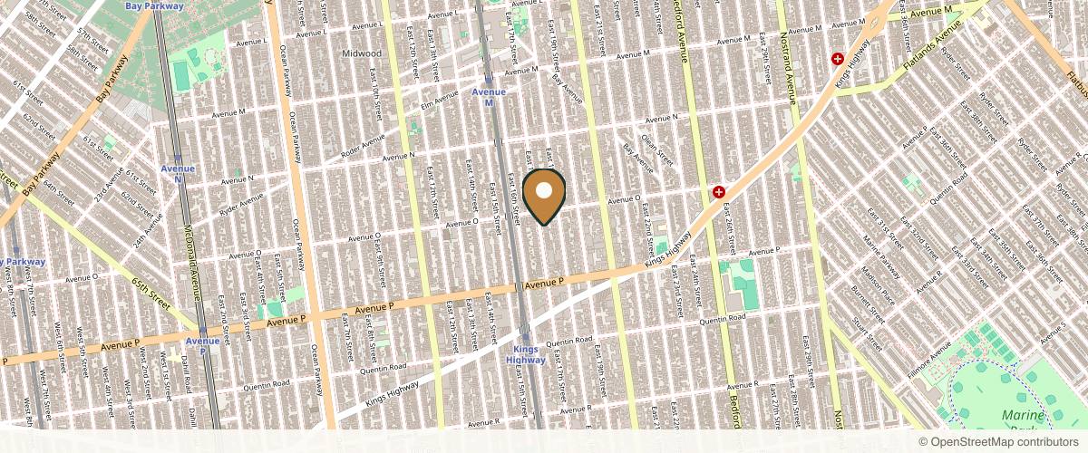 Map showing the exact location of SYLK MEDSPA at 1535 E 17th St Ste 203, Brooklyn, NY 11230, USA