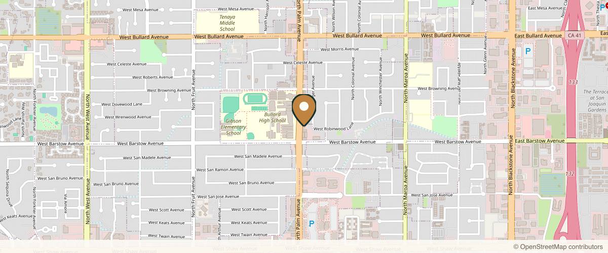 Map showing the exact location of Sylvan Med Spa and Weight Loss at 5464 N Palm Ave Ste. A, Fresno, CA 93704, USA