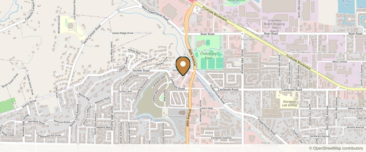 Map showing the exact location of Synergy MedAesthetics - Yakima at 921 Seattle Slew Run Ste B, Yakima, WA 98908, USA