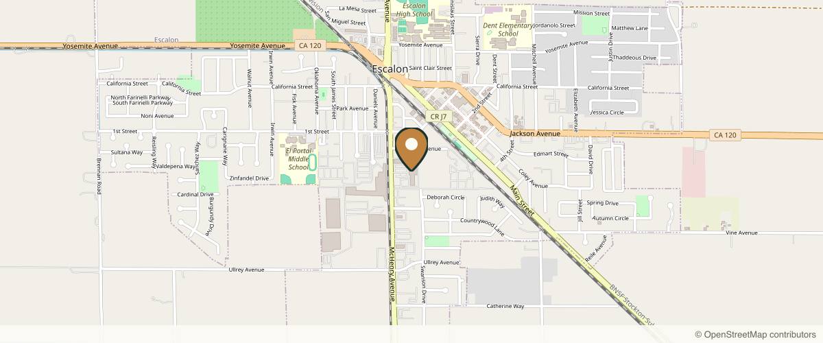 Map showing the exact location of Tailored Aesthetics Medical Spa at 1900 McHenry Ave Ste 106, Escalon, CA 95320, USA