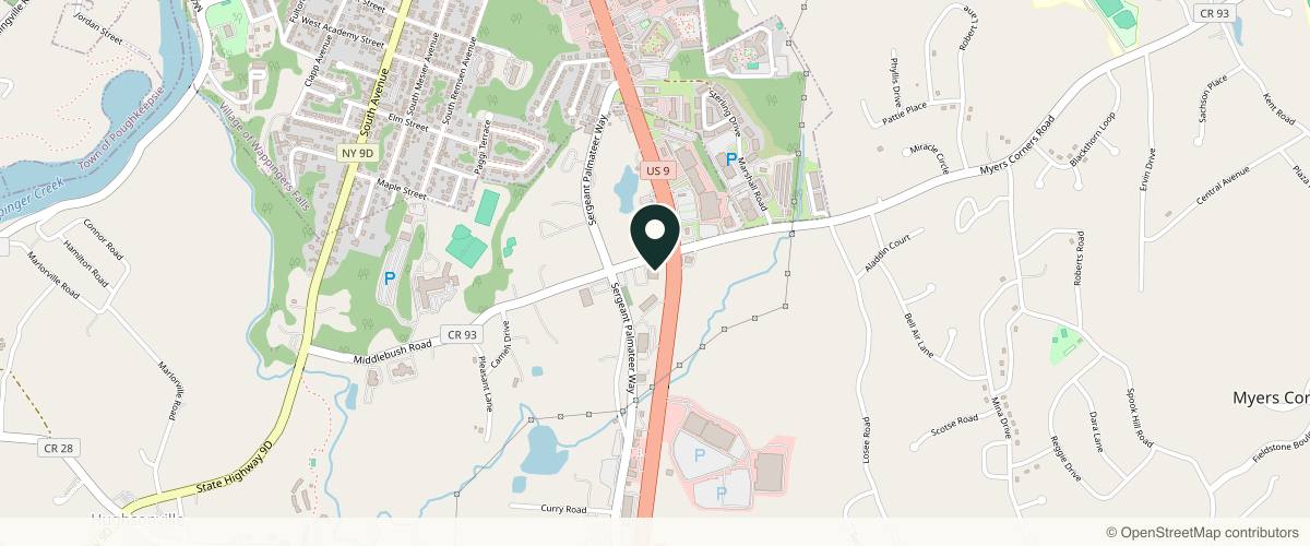 Map showing the exact location of Tania Cohen Dermatology and Laser Center Wappingers at 66 Middlebush Rd #202, Wappingers Falls, NY 12590, USA
