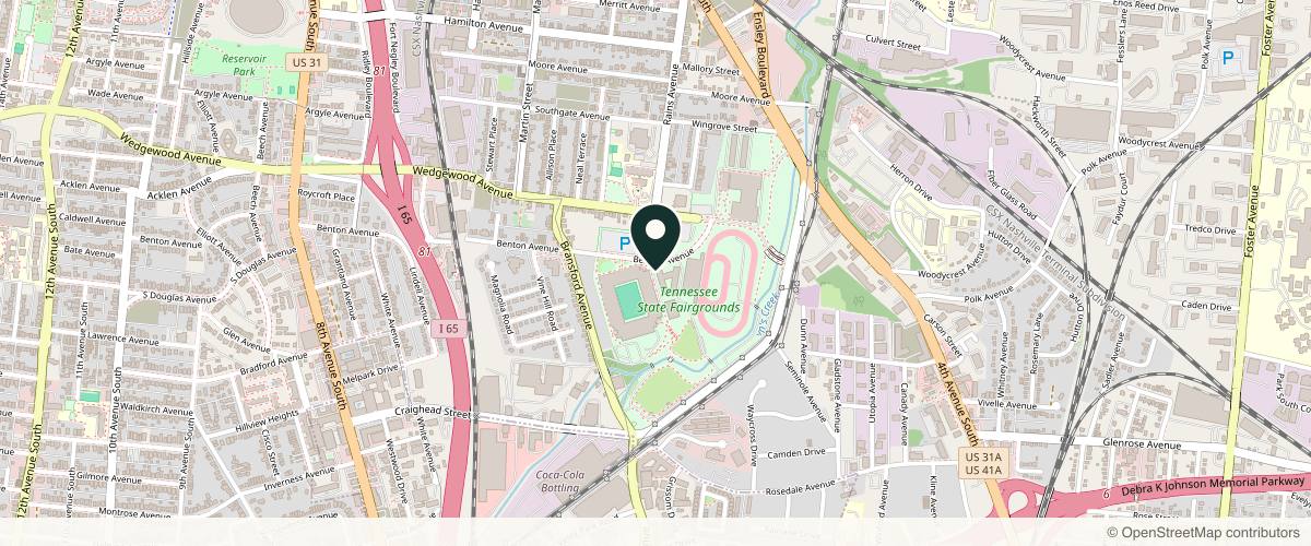 Map showing the exact location of Tempo Wellness + Aesthetics at 441 Benton Ave, Nashville, TN 37204, USA