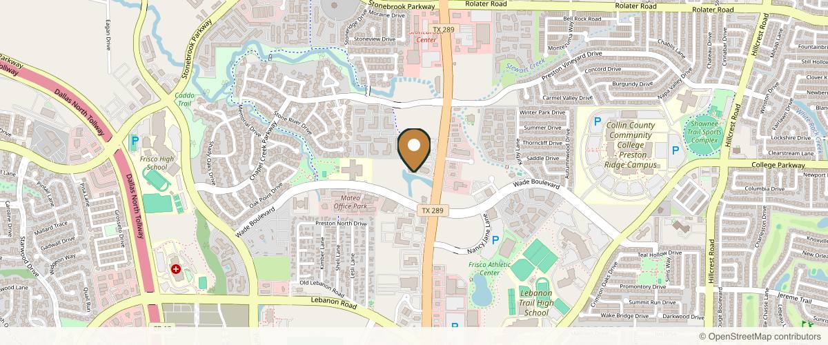 Map showing the exact location of Texas Facial Aesthetics at 6371 Preston Rd #100, Frisco, TX 75034, USA