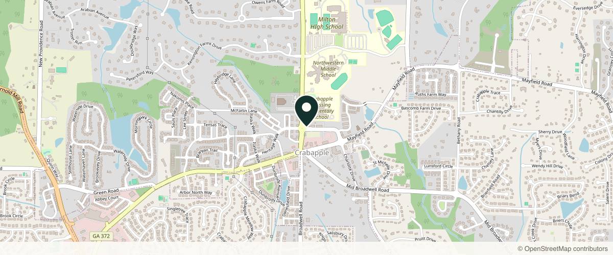 Map showing the exact location of The Aesthetic Company at 12655 Birmingham Hwy Ste 303, Alpharetta, GA 30004, USA