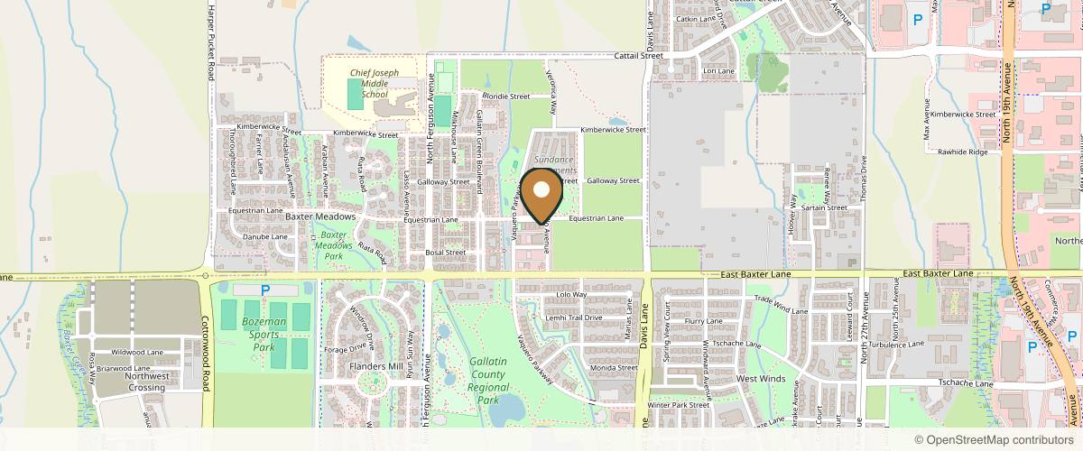 Map showing the exact location of The Aesthetic Firm at 2291 Caballo Ave Unit 1, Bozeman, MT 59718, USA