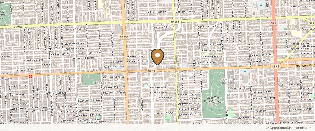 Map showing the exact location of The Aesthetics MD & Wellness at 747 Ponce de Leon Blvd Ste 501, Coral Gables, FL 33134, USA