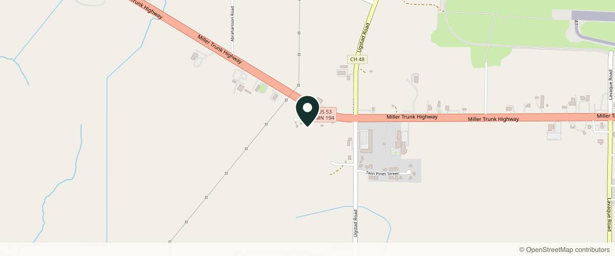 Map showing the exact location of The Beauty Bar MN at 5338 Rose Rd, Hermantown, MN 55811, USA