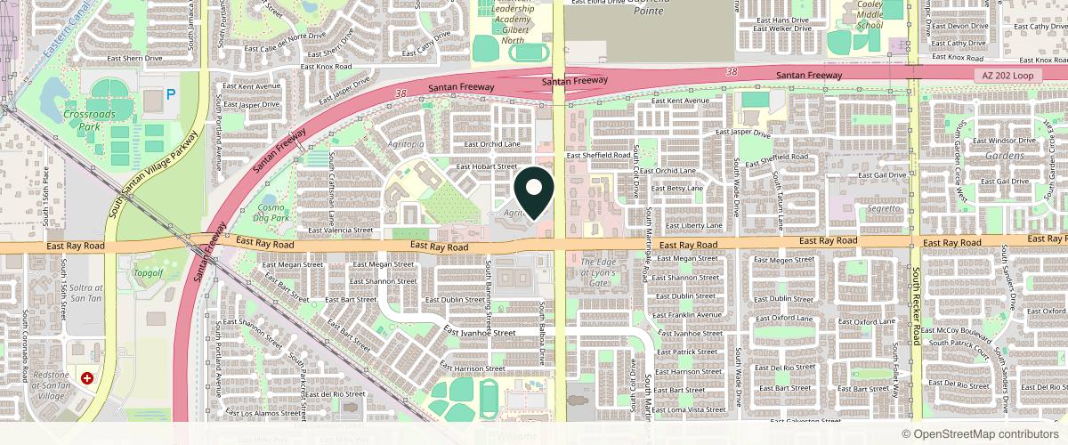 Map showing the exact location of The Beauty Boss Co. at 3150 E Ray Rd #134, Gilbert, AZ 85296, USA
