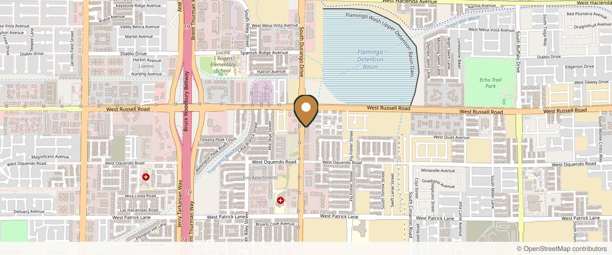 Map showing the exact location of The Beauty Lab Aesthetics & Wellness at 5770 S Durango Dr Ste 110, Las Vegas, NV 89113, USA