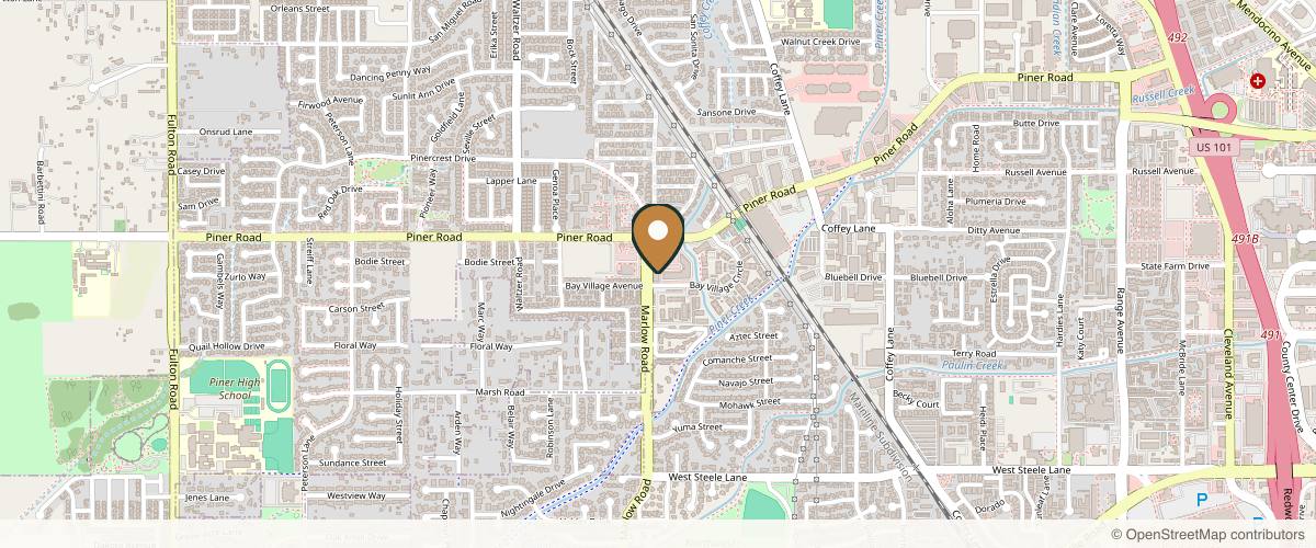 Map showing the exact location of The Best Day Spa at 3082 Marlow Rd, Santa Rosa, CA 95403, USA