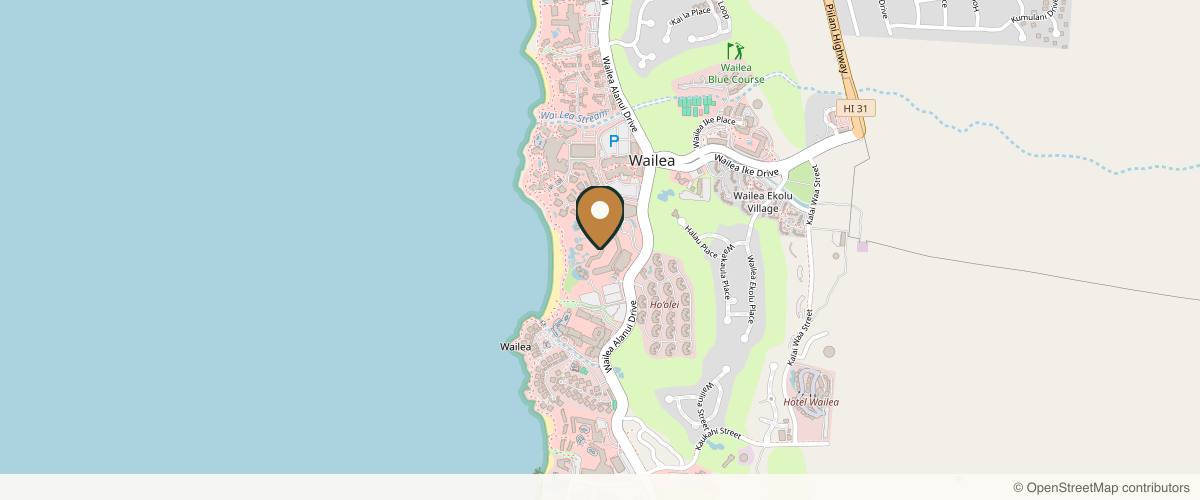 Map showing the exact location of The biostation at Grand Wailea at 3850 Wailea Alanui Dr, Wailea-Makena, HI 96753, USA