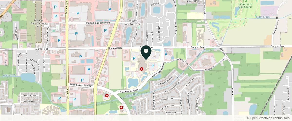 Map showing the exact location of The Centre, P.C. at 611 E Douglas Rd #108, Mishawaka, IN 46545, USA