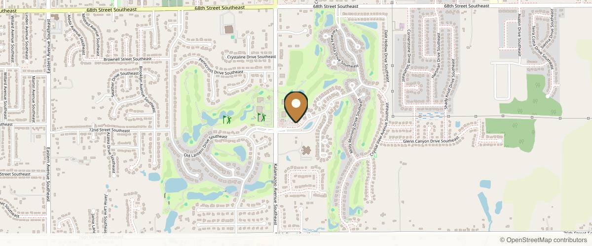 Map showing the exact location of The Derm Institute of West Michigan at 1661 Crystal Springs Blvd SE, Caledonia, MI 49316, USA