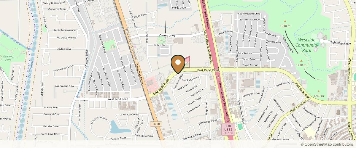 Map showing the exact location of The Fix Aesthetics + Wellness at 181 Gus Rallis Dr, El Paso, TX 79932, USA