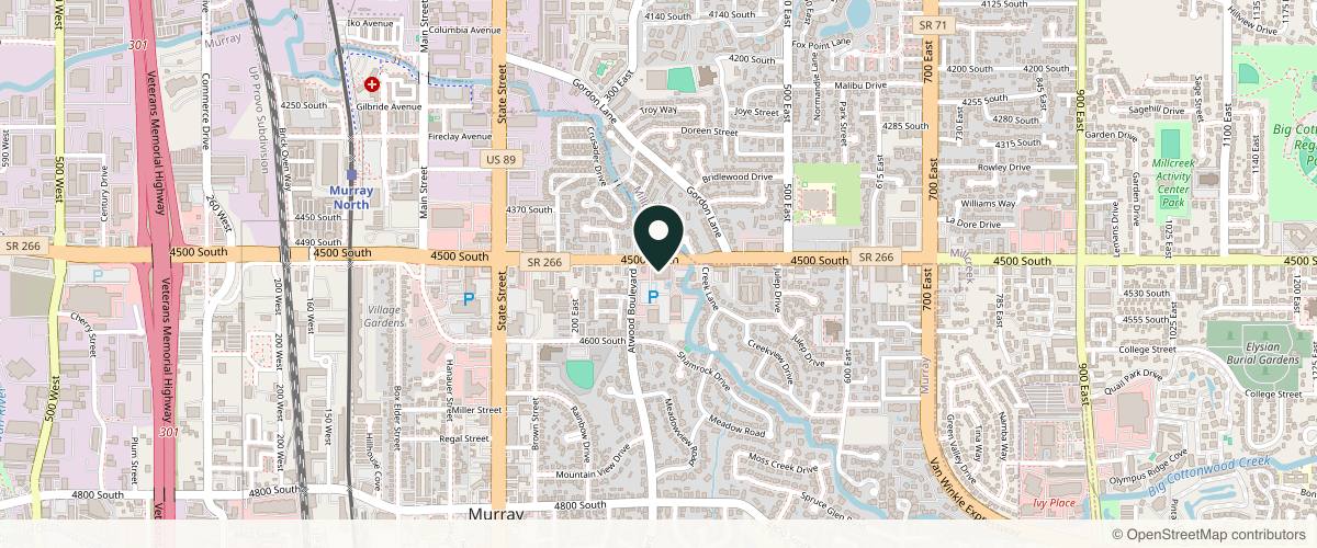Map showing the exact location of The Glow Up MedSpa at 310 E 4500 S #150, Salt Lake City, UT 84107, USA