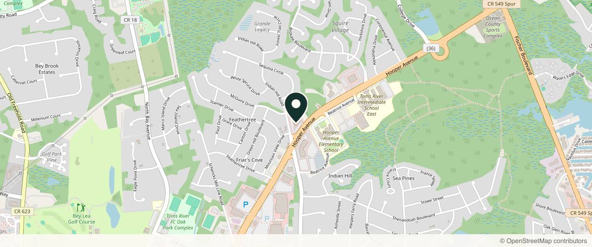 Map showing the exact location of The Godek Center For Personal Enhancement at 1430 Hooper Ave #200a, Toms River, NJ 08753, USA