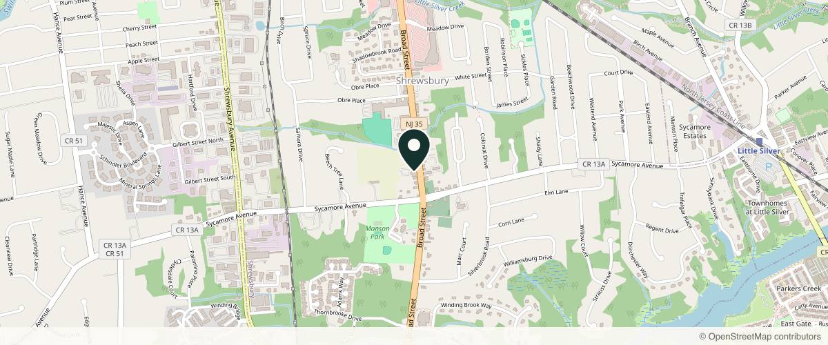 Map showing the exact location of The Kaga Academy of Aesthetic and Concierge Medicine at 830 Broad St Ste 2, Shrewsbury, NJ 07702, USA