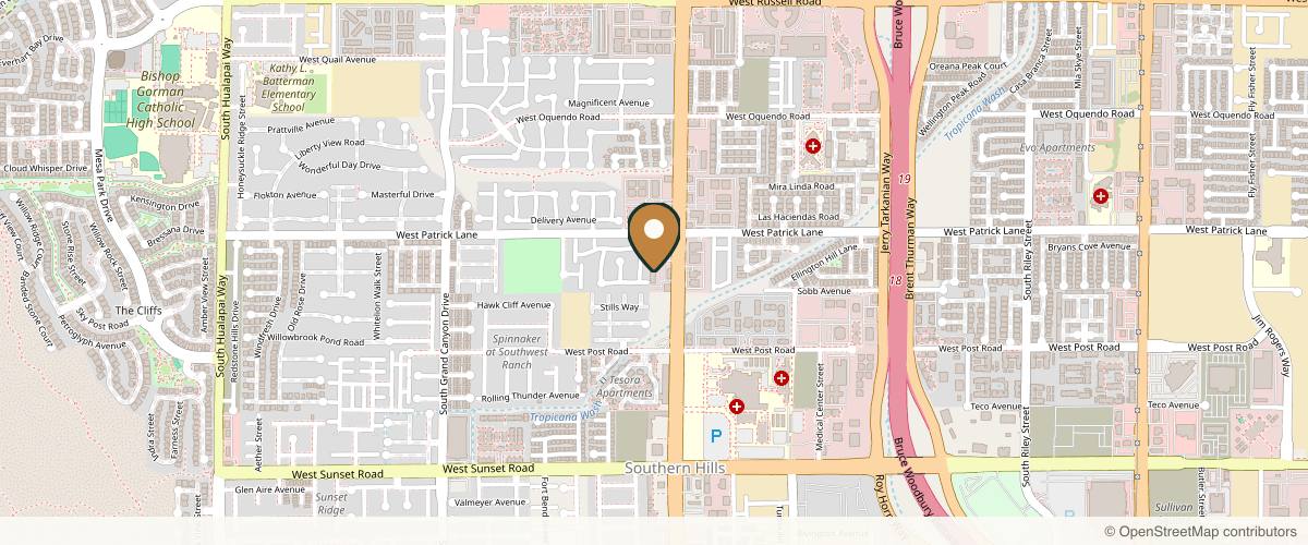 Map showing the exact location of The Med Spa at 6125 S Fort Apache Rd, Las Vegas, NV 89148, USA