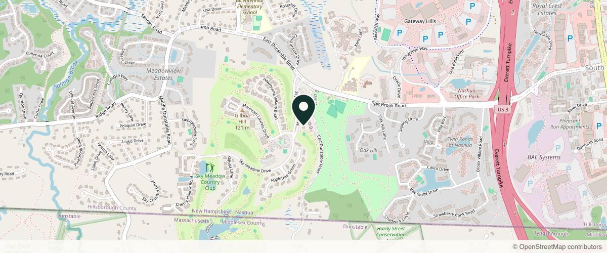 Map showing the exact location of The Medical Skin Clinic - Nashua at 387 E Dunstable Rd, Nashua, NH 03062, USA